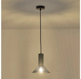 Lampadario a sospensione con filo 1xE27/40W/230V nero