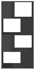 Libreria/divisorio grigio lucido 60x24x124,5 cm