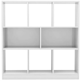 Libreria bianca lucida 97,5x29,5x100 cm in truciolato