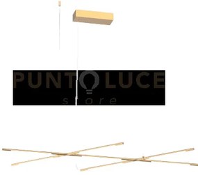 Sospensione 7 luci  tabular md18001070-7agol oro