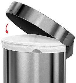 Bidone a pedale in acciaio inox 45 l - simplehuman