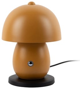 Lampada da tavolo LED giallo ocra con paralume in metallo (altezza totale 18 cm) Mono LED – Leitmotiv