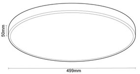 Plafoniera LED dimmerabile con controllo vocale OPAL LED/48W/230V + +TC