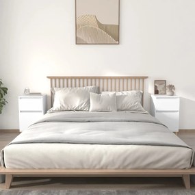Comodini 2pz Bianchi 40x35x70 Cm /