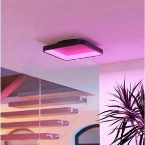 Eglo 901911 - Plafoniera LED RGBW dimmerabile LORETELLO-Z LED/20W/230V 35x35cm nero