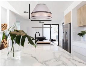 Duolla - Plafoniera AVIGNON 1xE27/15W/230V diametro 50 cm beige