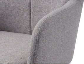 Poltrona da relax grigio chiaro girevole Manning – Unique Furniture