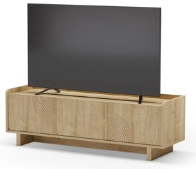 Mobile TV di colore naturale con effetto rovere 140x45x40 cm Daira – Marckeric