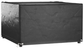 Copertura mobili da giardino 8 occhielli 125x125x75cm quadrata