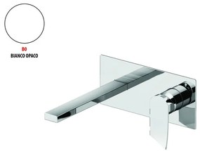 Rubinetto per lavabo ad incasso Soffio bianco opaco GATTONI RUBINETTERIA