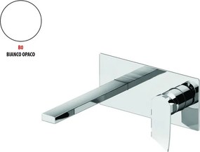 Rubinetto per lavabo Soffio bianco opaco GATTONI RUBINETTERIA a getto laminare cristallino