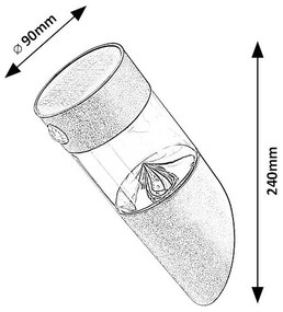 Rabalux 77015 - Luce solare a LED con sensore KAPUAS LED/1,5W/3,7V IP44