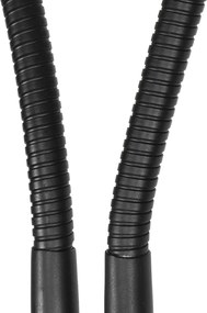 Lampada da terra intelligente nera con 2 WiFi P45 - Carmen