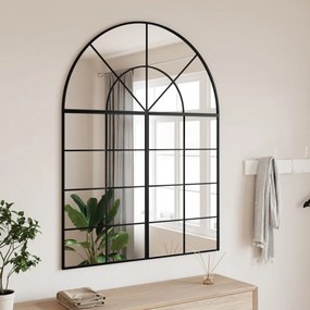 Specchio Da Parete Nero 100x130 Cm Arco İn Ferro /