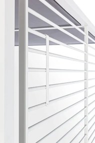 Pergola In Alluminio 3x3,6 m Gazebo Bianco Con Tettuccio Scorrevole Grigio Noah Bizzotto