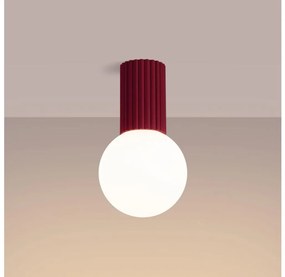 Sollux SL.1748 - Plafoniera da bagno HALO 1xG9/8W/230V IP44 rosso