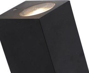 Lampada da parete smart nera in plastica con 2 Wifi GU10 - Baleno