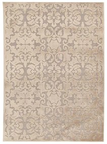 Tappeto Florentine Baroque mosaico in viscosa crema, L 230 x L 160 cm