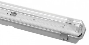 Plafoniera IP65 per 1 tubi LED 150cm – Stagna - (alimentazione Unilaterale) Plafoniera  per 1 tubo LED da 150cm
