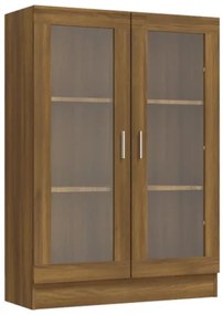 Mobile Vetrina Rovere Marrone 82,5x30,5x115cm Legno Multistrato