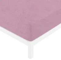 Lenzuolo con angoli 1 piazza e mezza melange malva