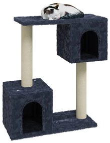 Albero per gatti con tiragraffi in sisal grigio scuro 60 cm