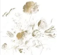 KEK Amsterdam Carta da parati panoramica Golden Age Flowers Gold 2 - L