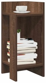 Tavolini Laterali 2 Pz Con Ripiano Rovere Marrone 25,5x27x60 Cm /