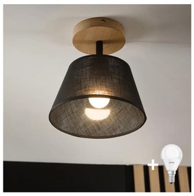 Brilagi - LED  Lampadario a plafone ANTHONY 1xE14/60W/230V quercia/nero