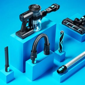 Niceboy ION Hurricane H5 Plus- Aspirapolvere a batteria 2in1 140W/2200 mAh nero