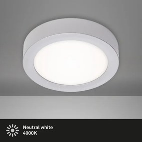 Briloner 7122-014 - Lampada da soffitto LED FIRE LED/11W/230V 3000K diam. 17 cm Argento