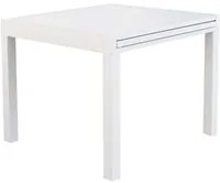 Tavolo allungabile in alluminio 90/180x90x75h cm colore Bianco mod. Hawaii