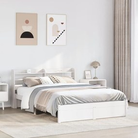 Giroletto Con Testiera Senza Materasso Bianco 160x200 Cm /