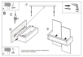 Brilagi -  Applique a LED HERA 1xE27/7,5W/230V legno