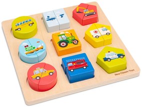 Puzzle in legno - Mezzi di trasporto
