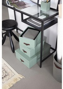 Scatole di cartone con coperchio color menta in set di 3 31x47x15 cm Inge - Bigso Box of Sweden