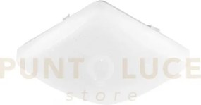 Plafoniera led moon quadrata bianca 18w 1815lm cct 3000 e 4000 e 65...