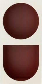 Libreria da parete rossa e bianca 30x60 cm Graphia – Bloomingville