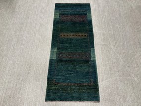 Loribaft Tappeto persiano 210 x 80 Verde (Iran) Annodato A Mano