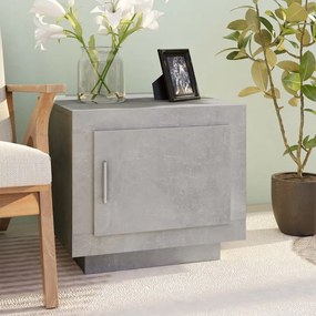 Tavolino Salotto Grigio Cemento 51x50x45 Cm Legno Multistrato /