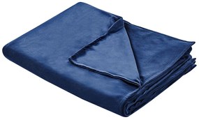 Copripiumino per coperta ponderata blu marino 135 x 200 cm RHEA Beliani