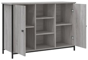 Credenza grigio sonoma 100x35x70 cm in legno multistrato