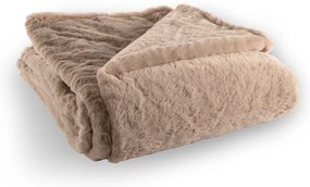 Coperta marrone in pelliccia finta 150x200 cm Ruby – Tiseco Home Studio