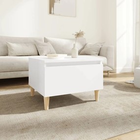 Tavolino Bianco 50x46x35 Cm İn Legno Multistrato /