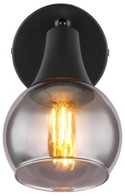 Globo 57904-1 - Faretto da parete GLYPTAR 1xE14/40W/230V nero