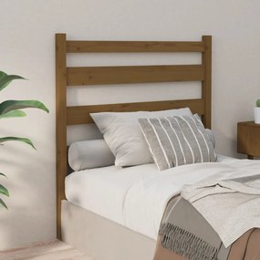Testiera Per Letto Ambra 81x4x100 Cm İn Legno Massello Di Pino /