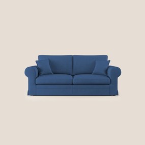 Lady divano classico in piuma d'oca realizzato con tessuto impermeabile T02 blu
