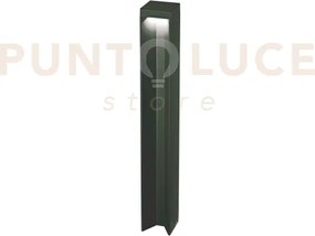Kurt palo per esterni ip54 4000k 1100lm 11w nero h.65cm in allumini...