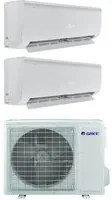 Climatizzatore Condizionatore Gree Dual Split Inverter serie BORA PLUS 9+12 con GWHD(18)NK6OO R-32 Wi-Fi Optional 9000+12000