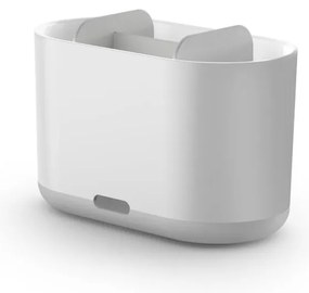 Bicchiere di plastica bianco per spazzolini da denti Duo - Joseph Joseph